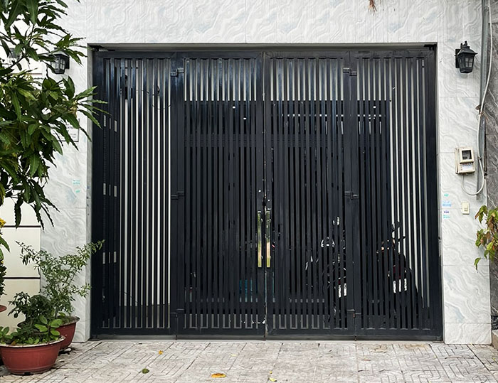 mẫu cổng sắt 4 cánh